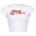 camiseta corta con estampado de cerezas NSLQ58317
