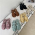 new summer flat woven buckle sandals NSHU58519