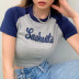 spring and summer new hit color printed slim-fit T-shirt NSLQ58615