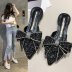 summer crystal decor pointed sandals NSZSC58682