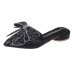 sandalias puntiagudas con decoración de cristal de verano NSZSC58682