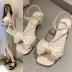 fashion pearl decor bow sandals NSZSC58688