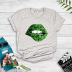 forest lips printed T-shirt NSYIC58778