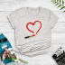 lipstick drawing love printing T-shirt NSYIC58788