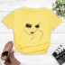 girl simple stroke printing T-shirt NSYIC58789