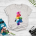 color nail polish printing T-shirt  NSYIC58792