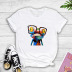 fashion frogman printed T-shirt  NSYIC58807