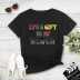 color-blocking letter printed short-sleeved T-shirt NSYIC58809