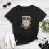 cartoon cute owl popular printing T-shirt NSYIC58811