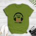 music earphone popular printing T-shirt  NSYIC58817