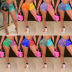 casual pattern printing buttocks yoga shorts  NSFM59027