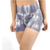 tie-dye high waist hip sports yoga shorts  NSFM59033
