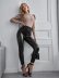 fashion plain color leather pants NSCAI59170