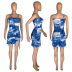 Sling-Shoulder Sexy Printed Dress NSMNS59195