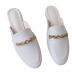 fashion flat-heeled chain mules NSHU59223