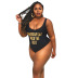 Breathable Printed Large Size Bikini NSWT59298