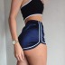Sexy Smooth Elastic High Waist Sports Shorts NSYF59325
