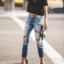 summer new small feet ripped jeans NSYF59326