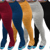 Casual Solid Color Split Trousers NSSJW59330