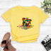 Summer short-sleeved rotating melting cube creative printing T-shirt NSYIC59342