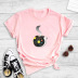 hermosa camiseta con estampado creativo de tetera de cielo estrellado NSYIC59348