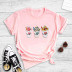 three-color ice cream cup printing summer round neck T-shirt NSYIC59350