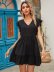 new black pure color short comfortable dresse NSCAI59495