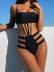 Strappy One-Piece Sexy Hollow Swimsuit NSDA59358