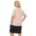 falda cruzada de costura de color sólido de moda NSOY59412