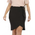 fashion solid color stitching cross skirt NSOY59412
