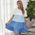 fashion color matching dress NSDF59432