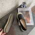 Nuevos zapatos casuales de fondo plano con bordado de paja nueva primavera y otoño NSHU59502