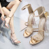 new sequined high transparent heels NSSO59516