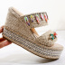 twine color diamond wedge sandals NSSO59575