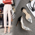 rubber color matching high-heeled stiletto shoes NSSO59583