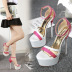 fashion splicing color stiletto shoes NSSO59590