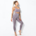 New style washed seamless yoga wear mesh set NSLUT59736