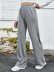 new sport grey long pure color fashion comfortable  trousers NSCAI59688