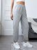new long grey pure color fashion trousers NSCAI59681