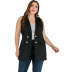 Spring and Autumn Pure Color Fashion Double-breasted Loose Vest NSJR59631