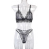 new summer lace mesh leopard sexy underwear split set NSWY59660