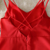 Summer fashion cross suspender halter solid color big swing dress NSXMI59818
