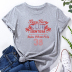 Fashion new letter print round neck short sleeve T-shirt NSAYS59809