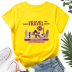 New fashion pattern printed round neck short-sleeved T-shirt NSAYS59798