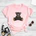 Toy Bear Print Short-Sleeved T-Shirt NSYAY59785