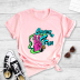 Popular creative graffiti English print short-sleeved T-shirt NSYAY59784