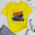 Coconut Sunset Car Print Short-Sleeved T-Shirt NSYAY59775
