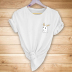 Cute Little Rabbit Print Casual Short-Sleeved T-Shirt NSYAY59754