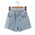 wholesale summer new double waist hollow denim shorts NSAM54554