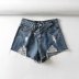 Loose Plus Size Denim Shorts NSAM54556